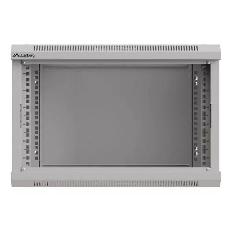 Montāžas skapis LANBERG WF03-5306-10S 19 collu 6U pelēks ar stikla durvīm