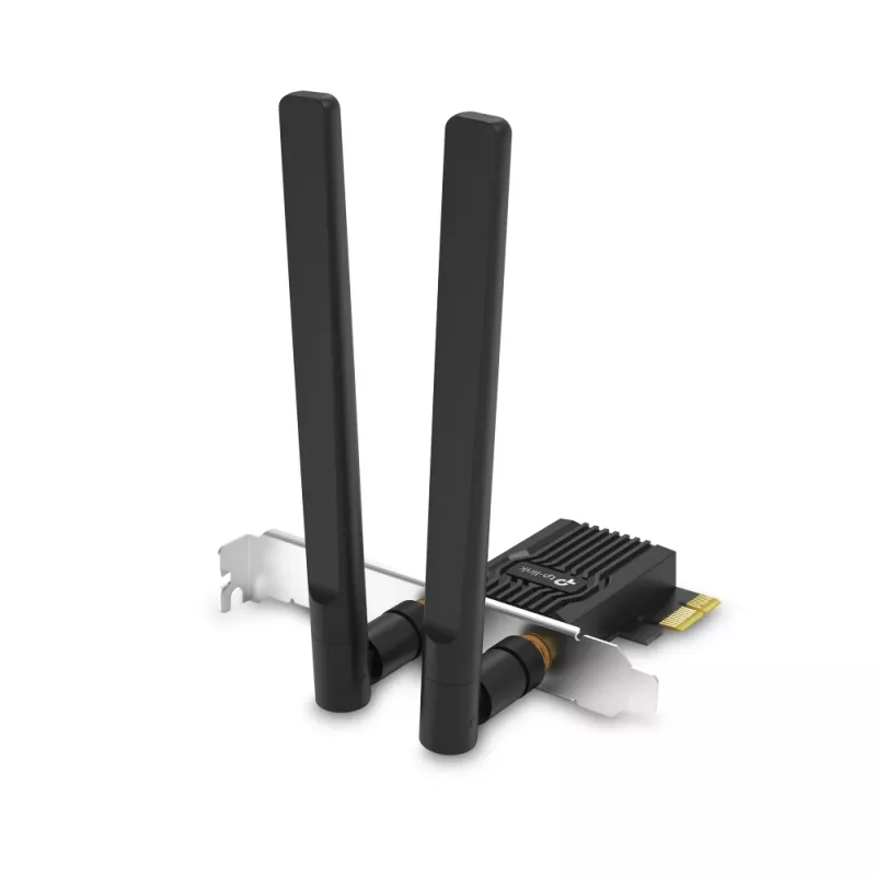 TP-LINK Archer TX10E AX900 PCIe Wi-Fi 6 Bluetooth adapteris