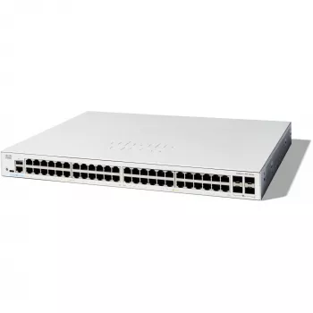 Cisco Catalyst 1300-48T-4X pārvaldāms slēdzis, 48 porti GE, 4x10GE SFP+, ierobežots mūža aizsardzība (C1300-48T-4X)