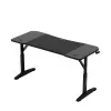 Gaminga galds huzaro Hero 3.6 — taisnstūra 1400×600 mm, augstuma regulējums 560–790 mm, melns, H-kājas, 15 mm virsma