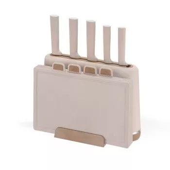 Maestro MR-1412-BEIGE Nažu komplekts ar bloku + Griešanas dēļu komplekts Bēšs
