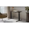 Cama Meble elektriski regulējams augstuma galds MOON 121x67 cm, taisnstūra skaidu plātnes virsma, 72–120 cm melns/san sebastian