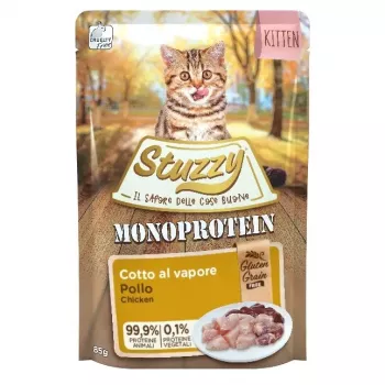 STUZZY Monoproteīna Kitten Chicken - mitrā barība kaķēniem - 85g