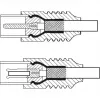Goobay TV antennas kabelis (135 dB tips), 4x ekranēts, 2 m, melns - apzeltīts, Koax ligzda > Koax spraudnis (70367)