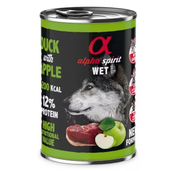 ALPHA SPIRIT WET Pīle ar ābolu - mitrā suņu barība - 400g