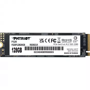 SSD disks Patriot P320 128GB M.2 2280 PCIe 3.0 x4 NVMe