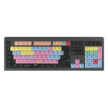 Logickeyboard ASTRA 2 USB QWERTY tastatūra, melna, pilna izmēra, 104 taustiņi