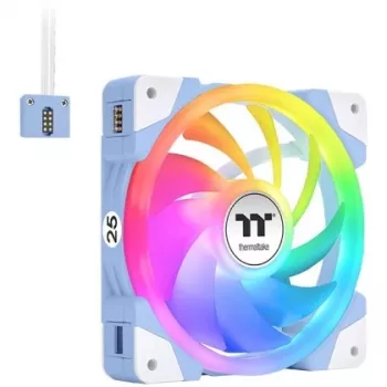 Thermaltake SWAFAN EX14 ARGB 140mm 3-Pack Case Fan - Hydrangea Blue