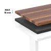 Elektriski regulējams augstuma galds ergo office ER-400 W — maks. augstums 1160 mm, maks. slodze 80 kg