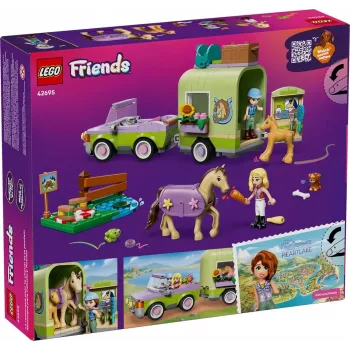LEGO FRIENDS 42695 Zirgs un kumeļš piekabē
