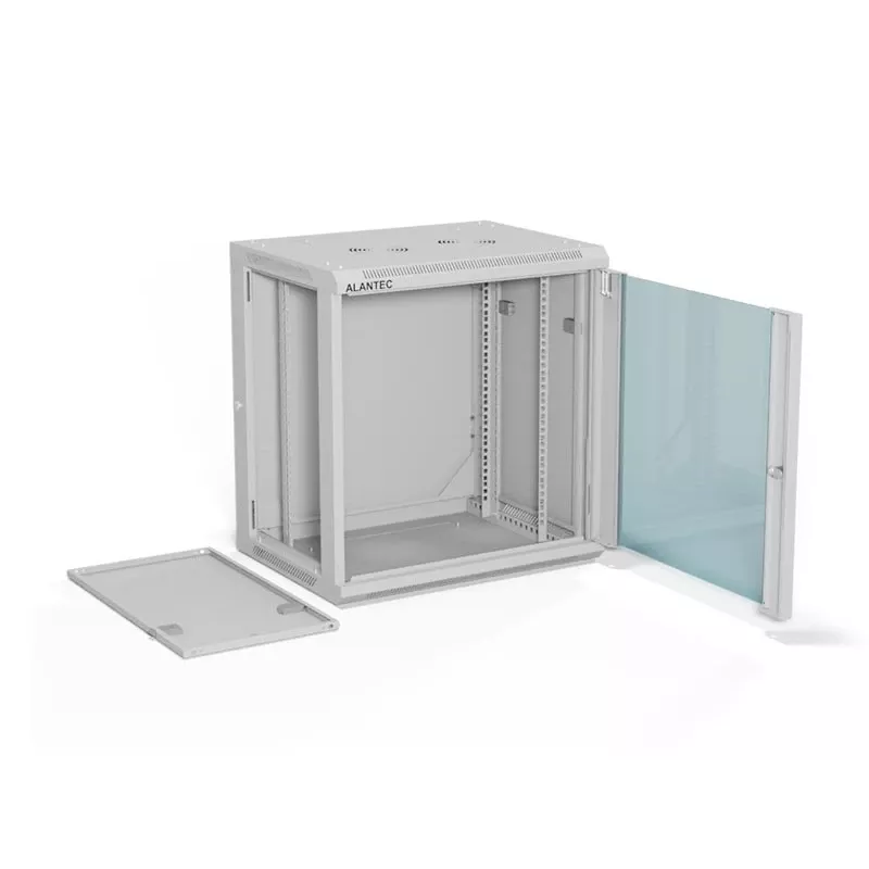 ALANTEC 19 12U 600x450 sienas skapis, pelēks