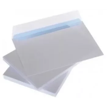 Aploksnes ar svītru C5 162x229 mm, baltas 80g x 50 gab.