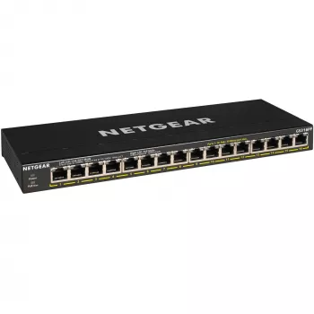 NETGEAR GS316PP 16 portu neuzraudzīts Gigabit Ethernet slēdzis ar PoE