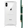 Phone necklace maciņš Lookabe iPhone X / Xs — zelts ar zaļu siksnu