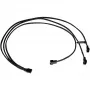 Alphacool 18681 Y sadalītājs 4 kontaktu uz 3x 4 kontaktu PWM, 60 cm, melns