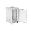 Grīdas stāvošs 19 inch servera skapis 27U 800x1000 mm pelēks perforēts ar LCD durvīm LANBERG (plakanā iepakojumā)