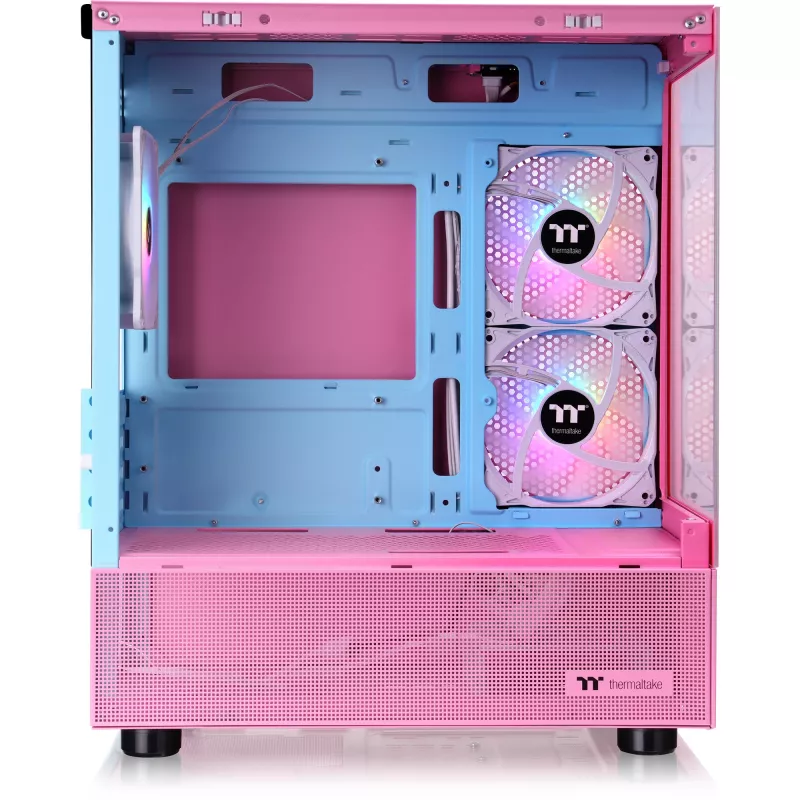 Thermaltake View 170 TG ARGB rozā tornis ar diviem rūdīta stikla paneļiem