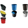 Helit H6105818 Atkritumu spainis apaļš plastmasas dzeltens (H61058-18)