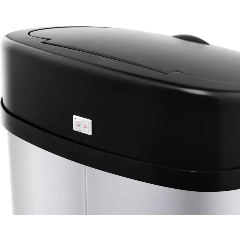 Atkritumu tvertne LAMART LT8021 nerūsējošā tērauda pedālis, kustības sensors, 30 L, 34×25×54 cm