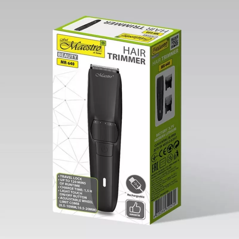 Matu grieznis Maestro MR-640 USB uzlādējams kompakts dizains