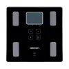 Omron VIVA HBF-222T-EBK ķermeņa sastāva svari, kvadrātveida, LCD, melni