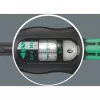 Torque atslēga Wera Click-Torque X 7 ar melnzaļu rokturi, kvadrātveida piedziņas ieliktnis 14x18 mm