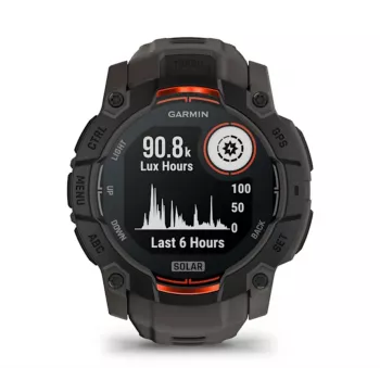 Garmin Instinct 3 Solar GPS viedpulkstenis 1.3 collu MIP 176x176 skārienekrāns Melns