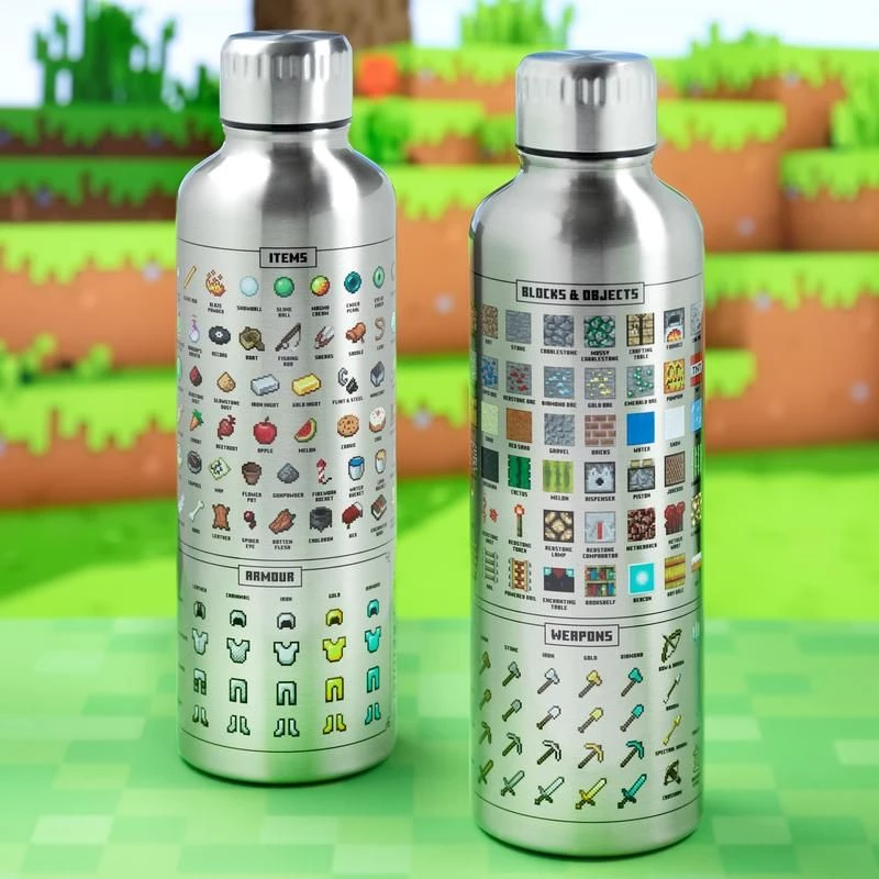 Paladone Minecraft Metāla Ūdens Pudele
