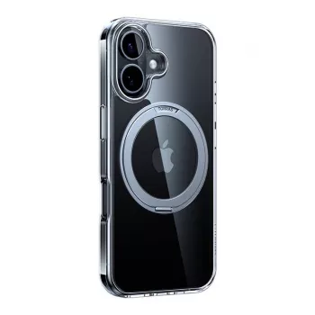 Aizsargmaciņš Torras Ostand Pro iPhone 16 Plus, caurspīdīgs, plāns, TPU/PC