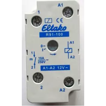 Eltako Electronics Pārslēgšanas relejs 1S 10A R91-100-12V (91100411) ieliekamai/virsmas montāžai