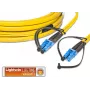 Lightwin LDP-09 LC-LC 2.0 FD optiskās šķiedras kabelis 2 m OS2 dzeltens