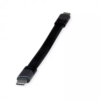 USB kabelis ROLINE 11029078 USB4 Gen 3x2 0.15 m USB C Melns