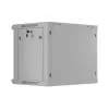 Lanberg WF01 19 inch 9U 600x450 pelēks sienas stiprinājuma skapis ar perforētām durvīm