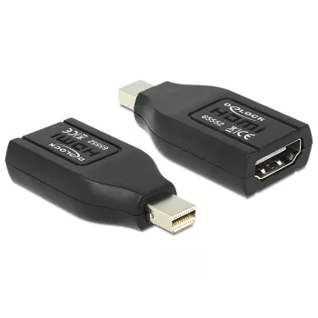 DeLOCK video/audio adapteris - HDMI (siev.) - Mini DisplayPort (tēviņš) - melns (65552)