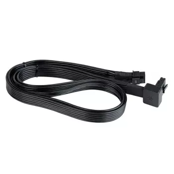 SilverStone SST-PP14-90 12VHPWR kabelis, 90 grādu, 650 mm, melns