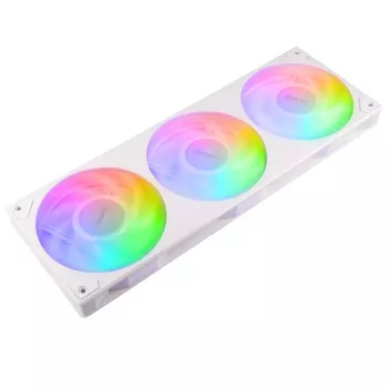 AKASA Vegas A36 120mm ARGB korpusa ventilatori - balti (3 komplektā)