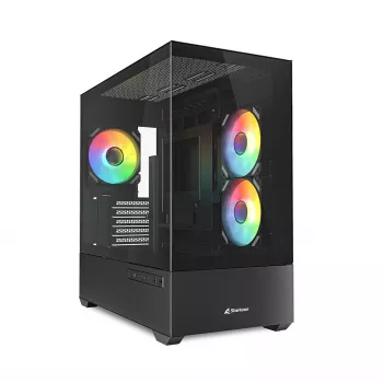 PC korpuss Sharkoon MK6 RGB Midi Tower Balts