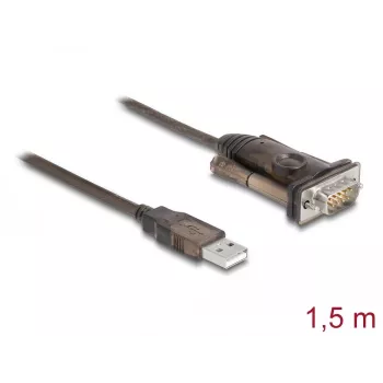 DeLOCK 62646 USB 2.0 Type-A uz Serialo RS-232 D-Sub 9 kontaktu vīrišķais adapteris