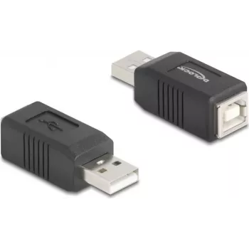 DeLOCK 67202 USB tipa A uz USB tipa B dzimuma pārveidotājs, melns