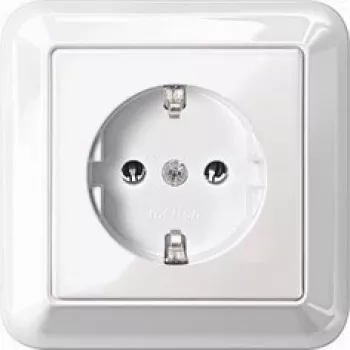 MERTEN SCHUKO kontaktligzda 16A MEG2301-1219 termoplasts polāri balta ar pārsega plāksni MEG2