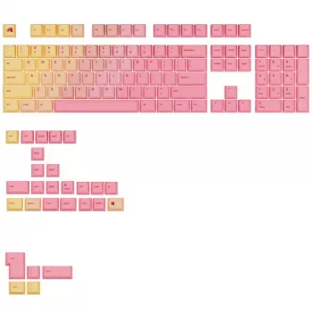 GLORIOUS GPBT Gradient Grapefruit ANSI izkārtojuma PBT taustiņu komplekts