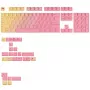 GLORIOUS GPBT Gradient Grapefruit ANSI izkārtojuma PBT taustiņu komplekts