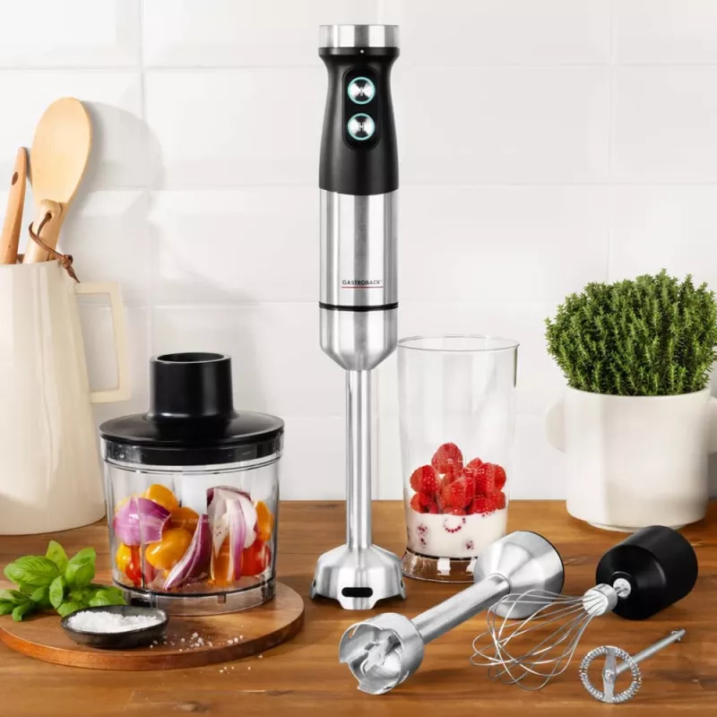 Gastroback Design Power rokas blenderis 5-in-1 komplekts