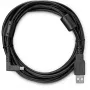 WACOM USB kabelis 3 m ar USB-A savienotāju, modelis ACK4220601, melns