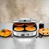 ROMMELSBACHER PC 1800 Pankūku panna 4 gab., sudraba, plastmasa, 13,5 cm, pogas, 1800 W