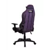 Spēļu krēsls Arozzi Torretta SoftFabric Purple – ergonomisks, regulējami roku balsti, atpakaļ nolaižama atzveltne