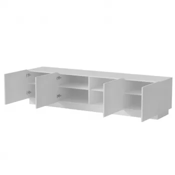TV skapis LIVERTI 2000x420x480 mm, balts, skaidu plātnes virsma