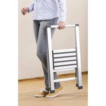 WENKO Alu-Design saliekamās kāpnes Single-speed - 150 kg - 3,2 kg - 35 cm - 71 cm - 43,5 cm - 5,5 cm (601010100)