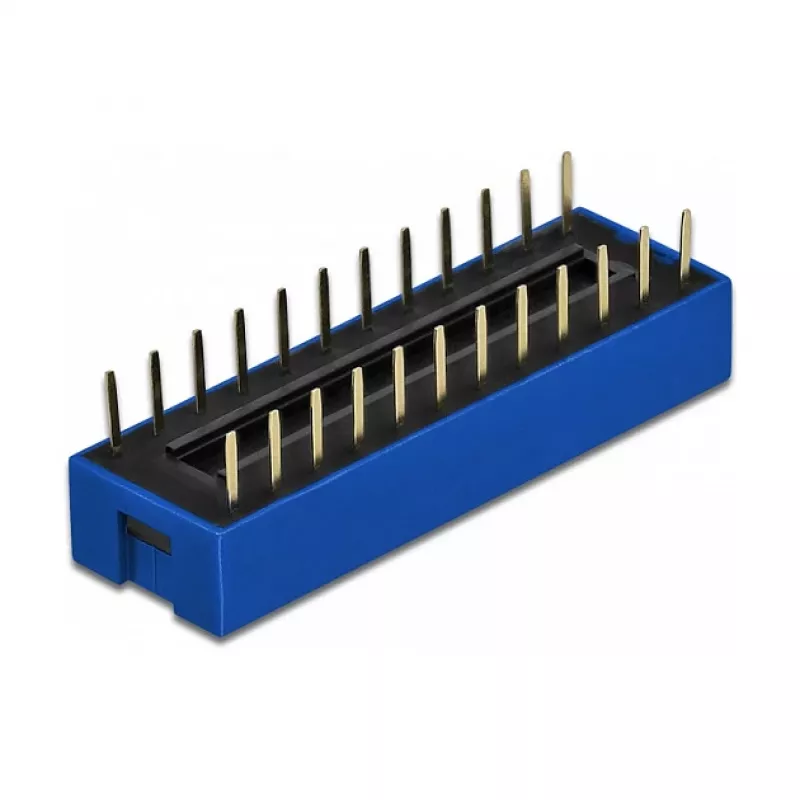 DIP slēdzis PCB DELOCK 66388, zila plastmasa, 10 gab., 31.9×9.9×5.5 mm