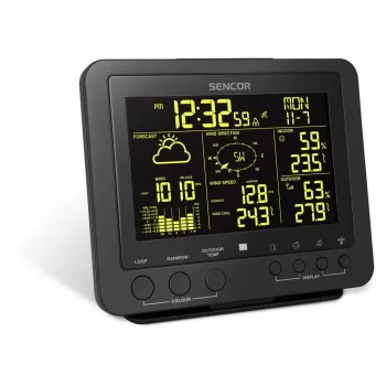 Digitālā laika stacija Sencor SWS 9700 Melna